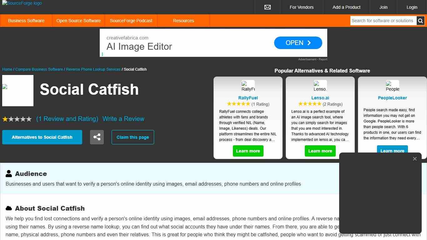 Social Catfish Reviews in 2026